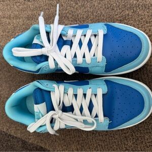 Nike Dunk Low Retro QS in white-argon blue-flash